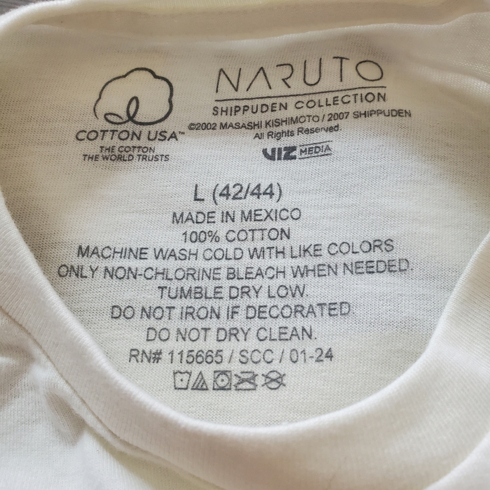 NWT Ichiraku Ramen Naruto Men's Graphic T-shirt L & 2XL Off White - Picture 7 of 10